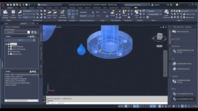 Lesson 10 Importing Equipment In AutoCAD Plant 3D الدرس العاشر من دورة التصميم الميكانيكي смотреть онлайн
