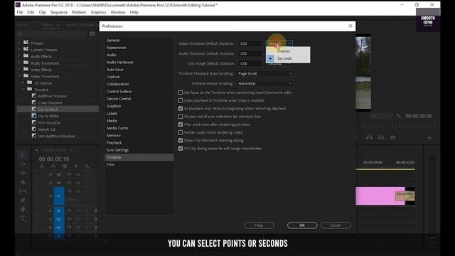 How To Change Default Transition Duration - Adobe Premiere Pro