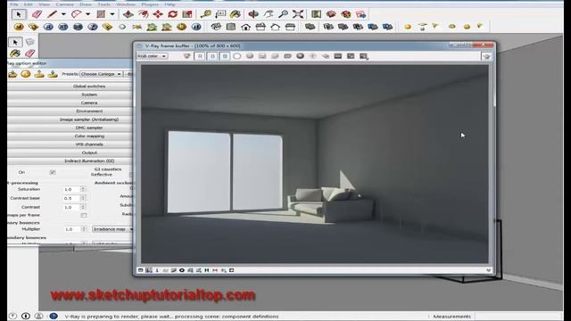 vray lighting tutorial sketchup vray interior lighting #15 смотреть онлайн