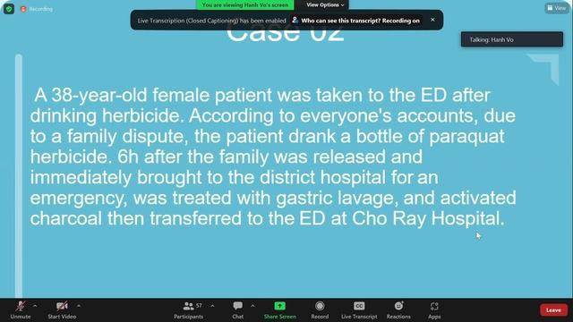 Toxidrome & Paraquat poisoning - Dr Hanh Cho Ray смотреть онлайн