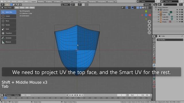 Modeling a shield - Blender Tutorial смотреть онлайн