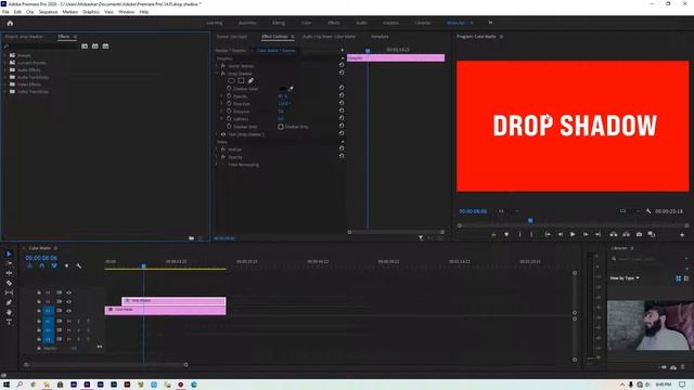 Drop Shadow In Premiere Pro CC | Urdu/Hindi