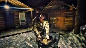 Ночь в Тайге!  Парюсь в Таёжной бане. Жарю шашлыки на Лесной Избе. Шикарное Зимовье в Тайге.