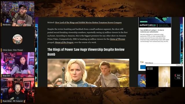 Rings of Power FLOP? Amazon SILENT on Ratings | Disney BOMBS - Nerdrotic Nooner w/ Chris Gore #333 смотреть онлайн