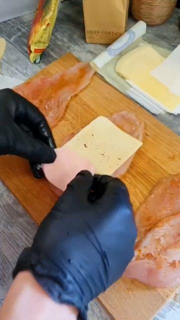 Куриный рулет с начинкой за 3 минута | Очен сытно и просто #shorts