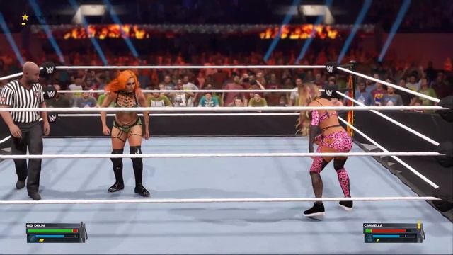 Women Wrestling CARMELLA Vs. GIGI DOLIN #wwe #wwe2k23