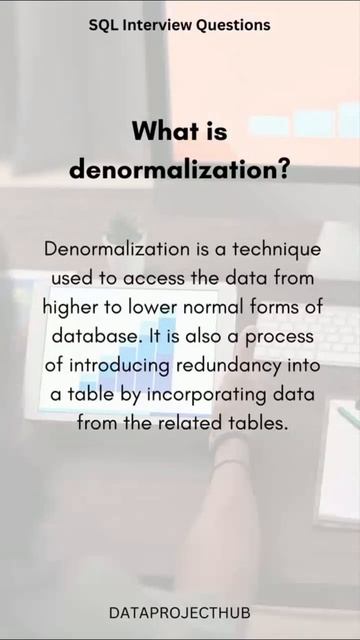 What is Denormalization? | SQL Interview Question Series смотреть онлайн