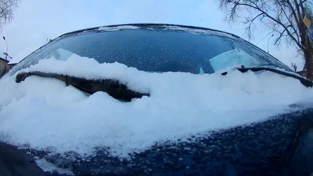 Тест крепления камеры: точка на капоте №1