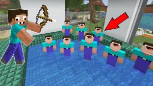 А ТЫ СМОЖЕШЬ НАЙТИ НАСТОЯЩЕГО НУБА В ЭТОМ БАССЕЙНЕ МАЙНКРАФТ  НУБ И ПРО ПРЯТКИ КЛОНАМИ И ТРОЛЛИНГ