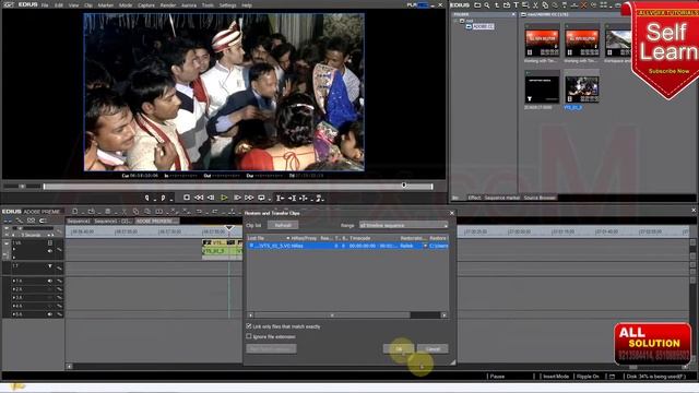 Edius Wedding Video Editing & Use Relink Audio Video смотреть онлайн