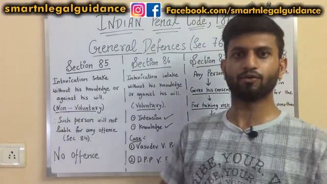 Section 85 - 88 IPC | Indian  Penal Code | General Defence | CASE LAWS - Smart & Legal Guidance