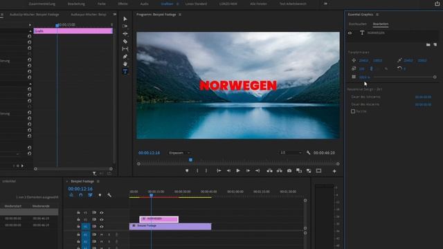 Premiere Pro Grafiken Erstellen - Essential Graphics Tutorial