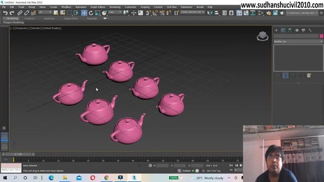 Use MIRROR in 3ds max 2022 смотреть онлайн