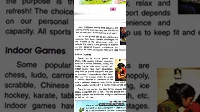 Class 4th , chapter-8 Leisure Time, Part- 1 смотреть онлайн