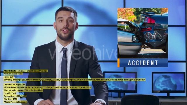 World News Package | After Effects Template | VideoHive 24393854 смотреть онлайн