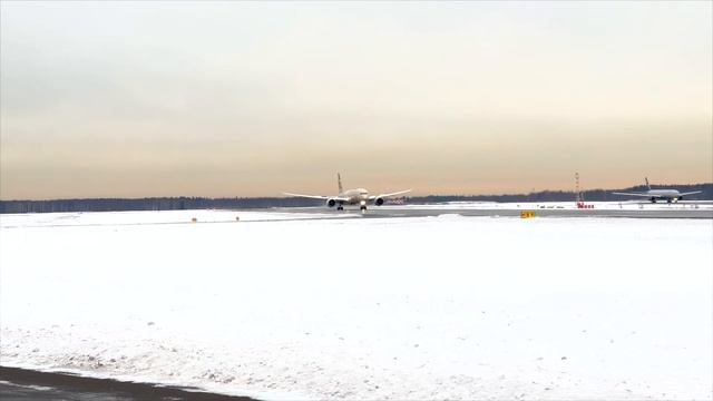 Встреча первого регулярного рейса Etihad в Шереметьево смотреть онлайн