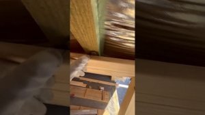 Installation of planken on the ceiling Обшивка потолка планкеном