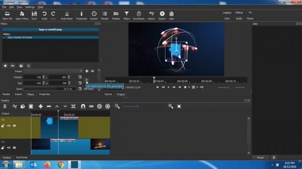 How to add Logo to your video using Shotcut Video Editor?