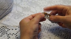 Снуд - воротничок тунисским вязанием ,crochet scarf ( Ш № 61)