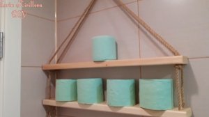 DIY Бюджетная полка из дерева и джута | полка своими руками