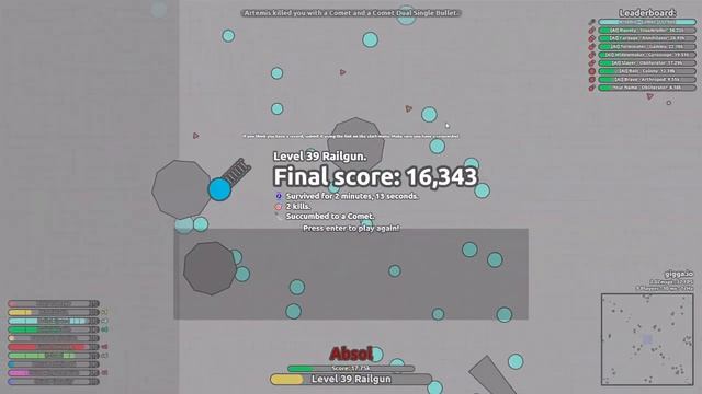 Playing NEW BETA Tanks in Gigga.io! смотреть онлайн