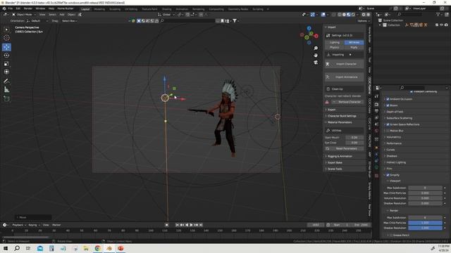 red indian FBX BLENDER смотреть онлайн