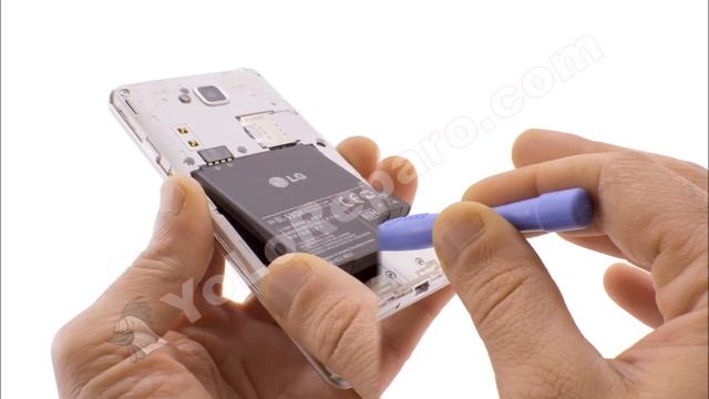 Guía de reparación del LG Optimus L9 II (D605) - Tarjetas micro SIM y micro SD смотреть онлайн