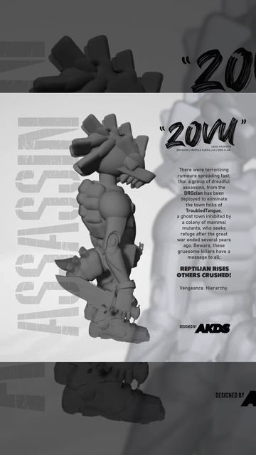 3D character design using TinkerCAD - "DRG CLAN LEAD ASSASSIN, ZOVU" смотреть онлайн