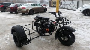 Самый дешевый мотоцикл с боковым прицепом. СКАУТ 2F (Ижтехмаш) с боковым грузовым прицепом. Обзор.