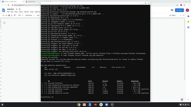 How to install Kdenlive 20.04, a video editor, on a Chromebook смотреть онлайн