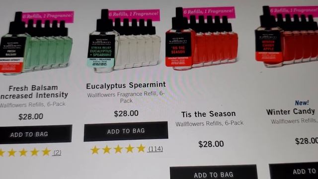 Bath And Body Works Wallflowers Fragrance Refills $2.95 And Plugs $5.95