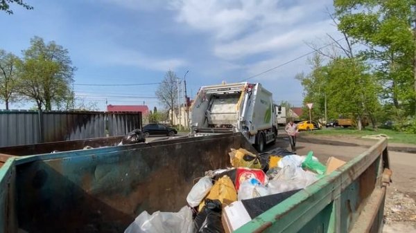 Тест мусоровоза 15 м3 на шасси МАЗ 5340