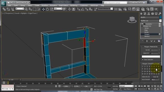 3ds max - Create a Simple Chair - Edit poly смотреть онлайн
