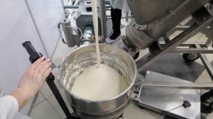 Часть 3 . Диспергирование творога на диспергаторе РДН-7В с подачей творога насосом