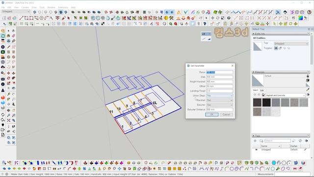 스케치업 루비 a4u stair 계단 슬로프 너무쉽게 만드는 팁 sketchup Ruby tutorial смотреть онлайн