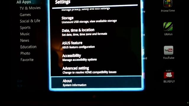 ASUS Qube Google TV User Interface Experience