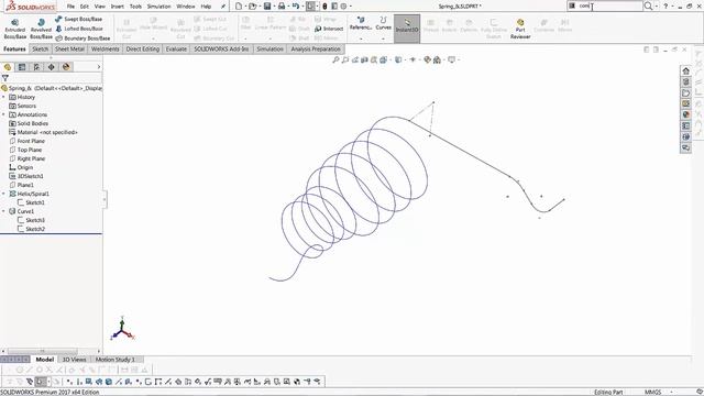 SOLIDWORKS - Composite Curve