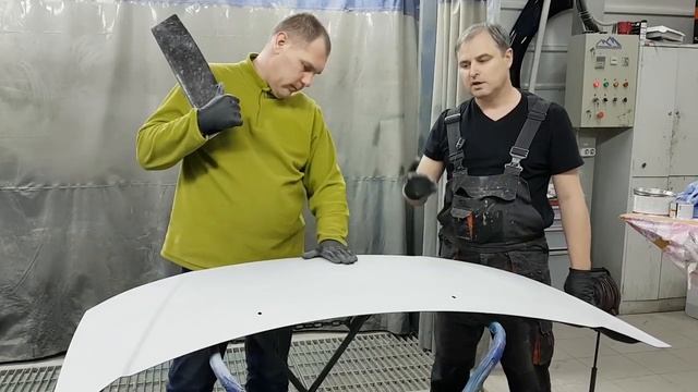 Ремонт капота часть 2/9 шпаклюем капот, технология применения шпаклёвок смотреть онлайн