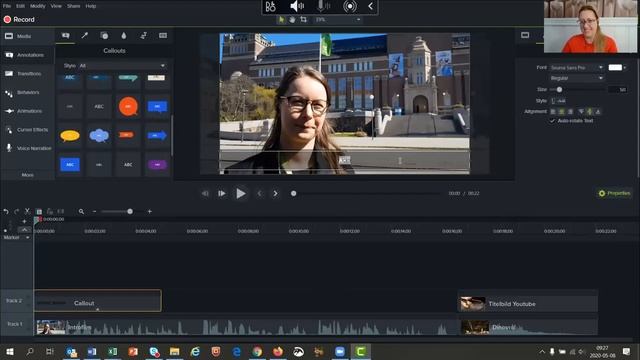 Skolwebbinarium # 7 Hur man klipper ihop en film med Camtasia смотреть онлайн