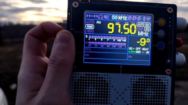 Radio TEF6686 V4. Тест работы LNA. Радио Дача Пенза 97.5 МГц ~ 256 км. смотреть онлайн