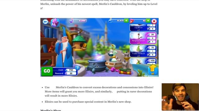 NEW MERLIN'S SHOP! TRADE UNWANTED DECORATIONS FOR NEW ITEMS! - Disney Magic Kingdoms Patch Notes 10 смотреть онлайн