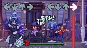 Батл Friday Night Funkin'  - Godrays, поют разные персонажи FNF