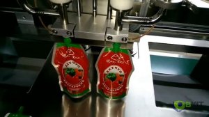 Полуавтоматический розлив в пакеты дой пак со штуцером