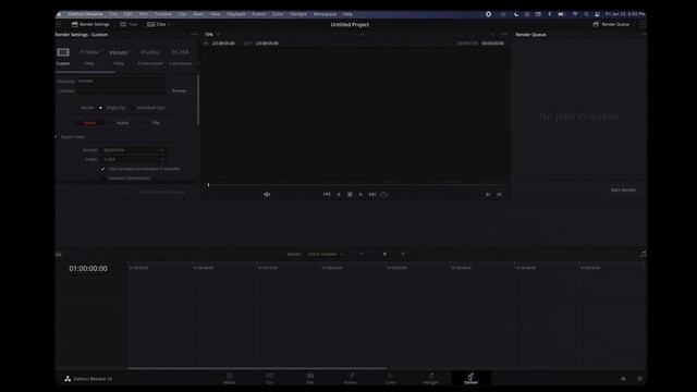 Creating A New Project In DaVinci Resolve смотреть онлайн