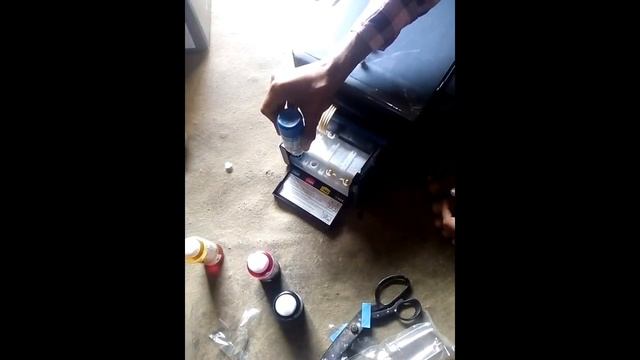 how to fill ink and first time setup in epson l361 ink tank printer смотреть онлайн