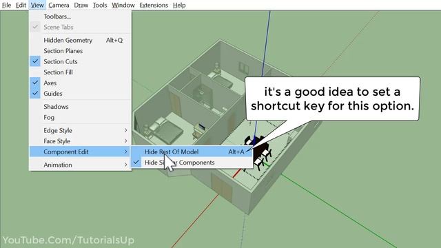 Sketchup Hide Rest of Model Quick Tip смотреть онлайн