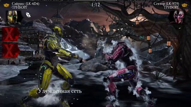 Не шуточная битва с Триборгами в Башне Лин Куэй, чуть не слили! / Mortal Kombat mobile смотреть онлайн