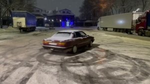 Кватро дрифт . АУДИ 100 с3 КВАТРО . 2.3Е мкпп