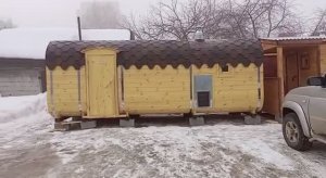 Баня "Квадро" 6  метров увеличенная купить в Перевозе.