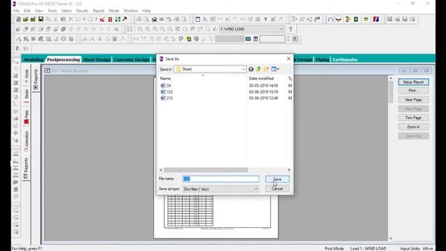 Analysis and Export StaadPro V8i смотреть онлайн